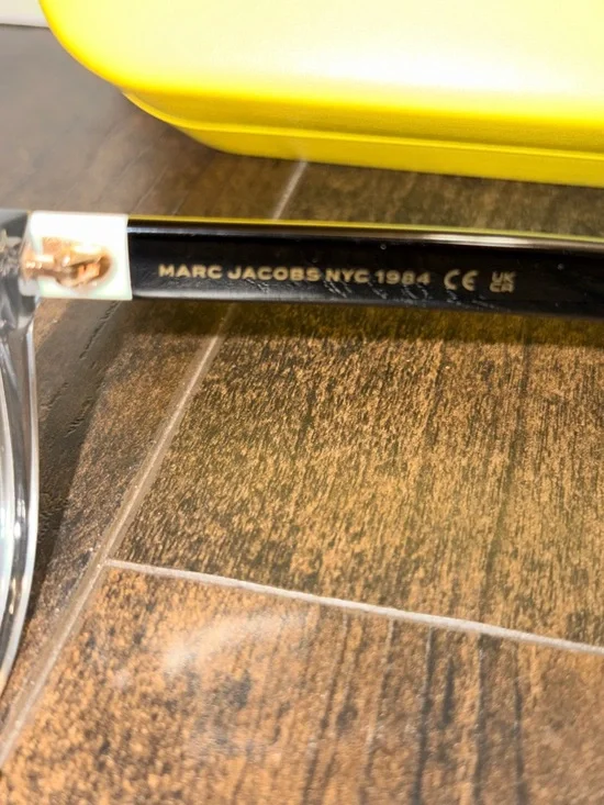 Marc Jacobs MARC 651 R6S Prescription Cat Eye Glasses - Clear Grey & Black - Picture 7 of 7